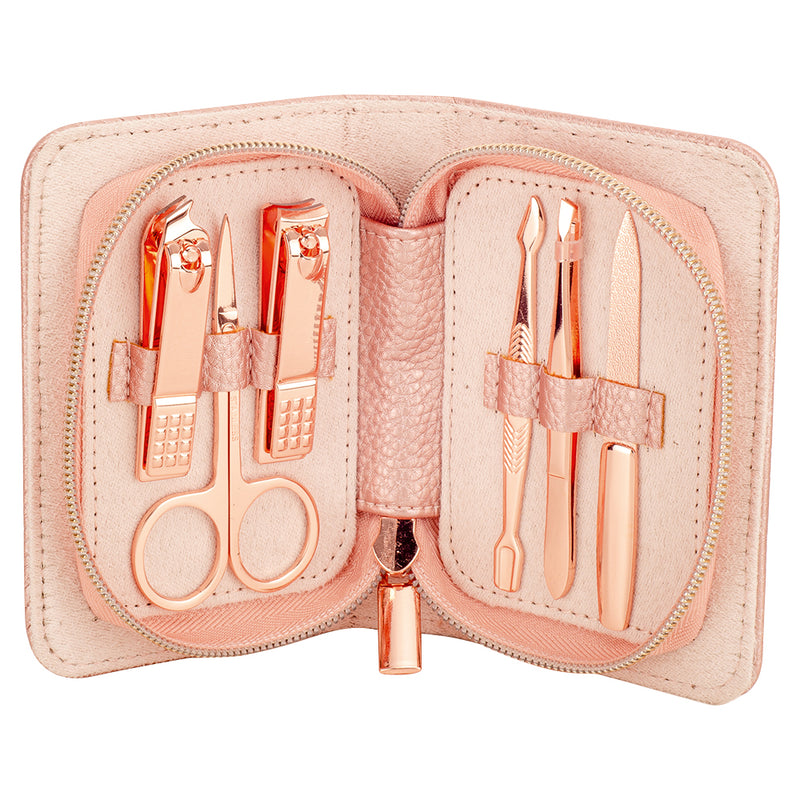 Manicure Wallet - 6 Piece Set - Rose