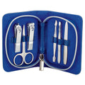 Manicure Wallet - 6 Piece Set - Sapphire