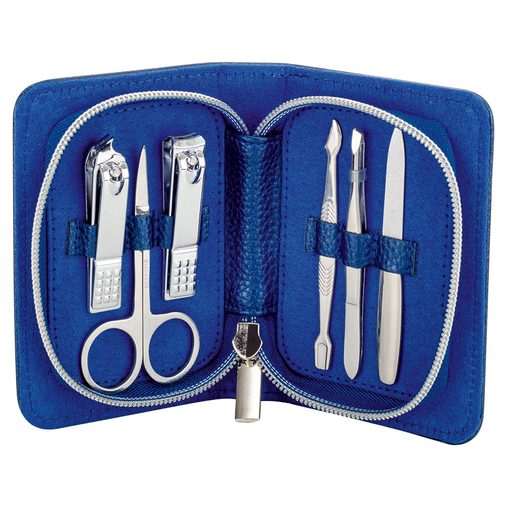 Manicure Wallet - 6 Piece Set - Sapphire