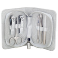 Manicure Wallet - 6 Piece Set - Silver