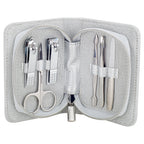 Manicure Wallet - 6 Piece Set - Silver