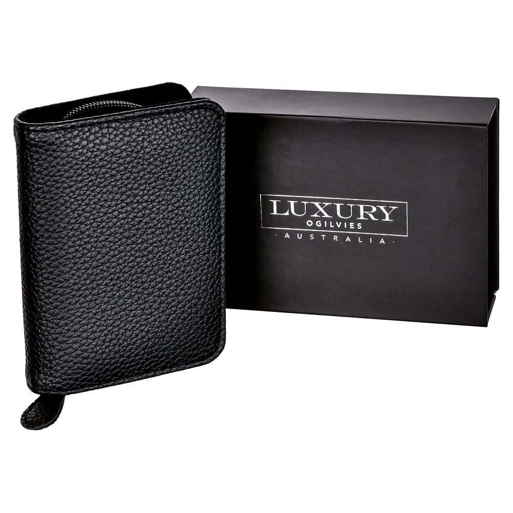Mens Manicure Wallet - 6 Piece Set - Black