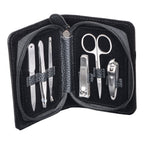 Mens Manicure Wallet - 6 Piece Set - Black