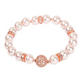 Pearl Bracelet - Blush with Rose