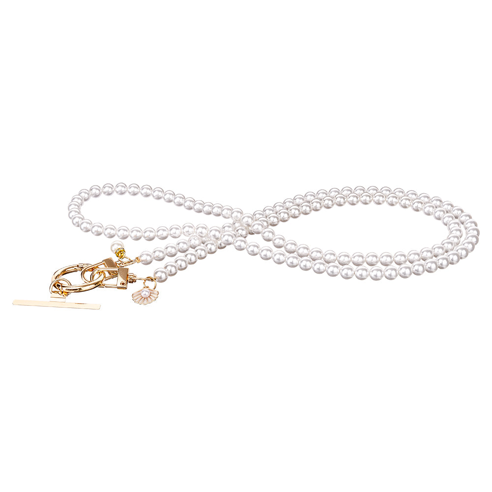 Pearl Lanyard - White