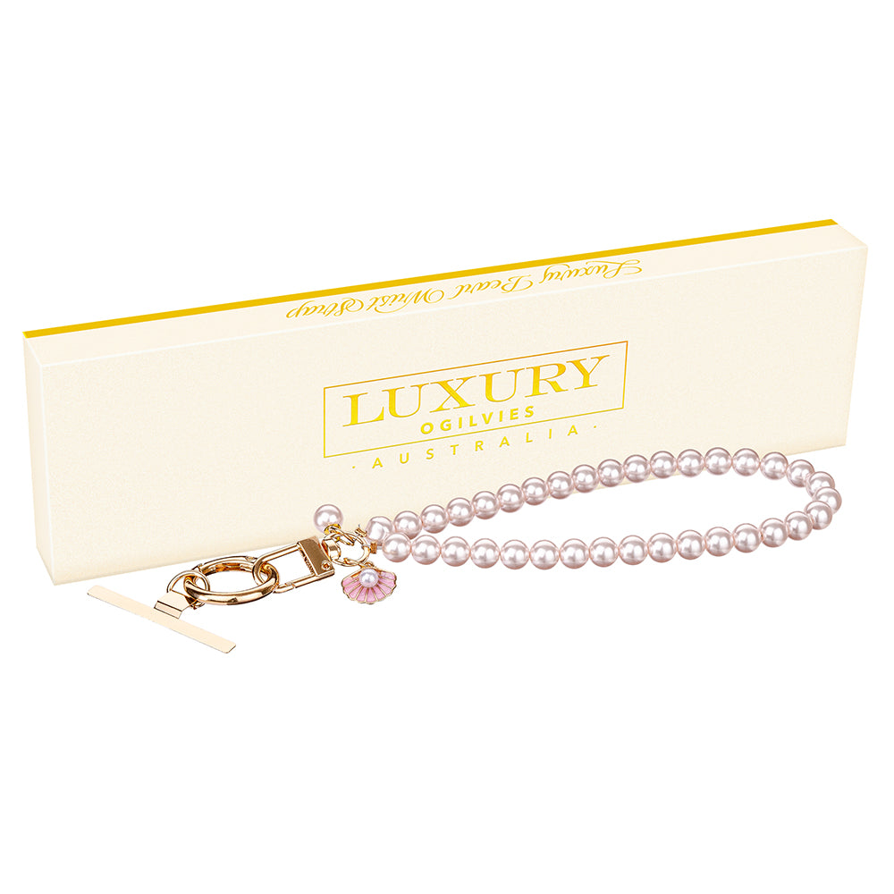 Pearl Wrist Strap - Blush Pink