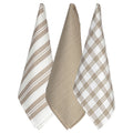 Regal Set of 3 Tea Towels - Taupe