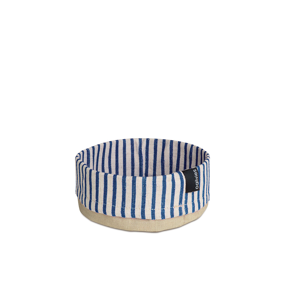 Provincial Linen Cotton Bowl - Blue - Small