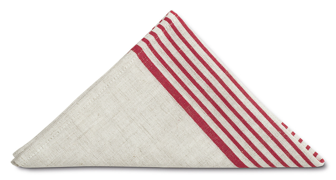 Provincial Linen Napkin - Red