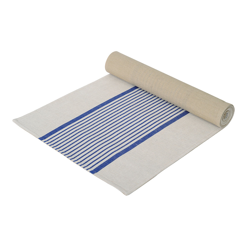 Provincial Linen Tablerunner - Blue
