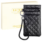 Pouch with Diamonte Wrist Strap - Black