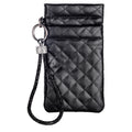 Pouch with Diamonte Wrist Strap - Black