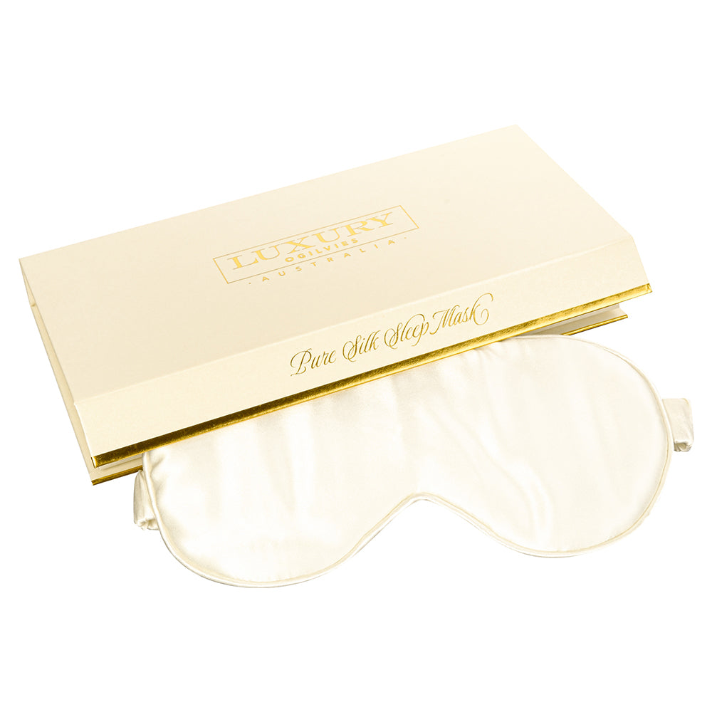 Pure Silk Sleep Mask - Pearl