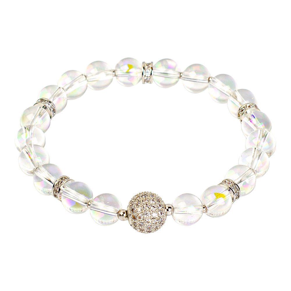 Rainbow Quartz Bracelet - Clear