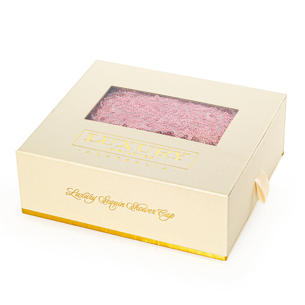 Sequin Shower Cap - Pink