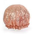 Sequin Shower Cap - Rose