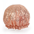 Sequin Shower Cap - Rose