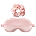 Silky Sleep Mask and Scrunchie Set - Rose
