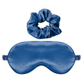 Silky Sleep Mask and Scrunchie Set - Sapphire