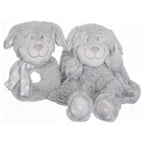 Puppy Comforter and Rattle Gift Set - Grey