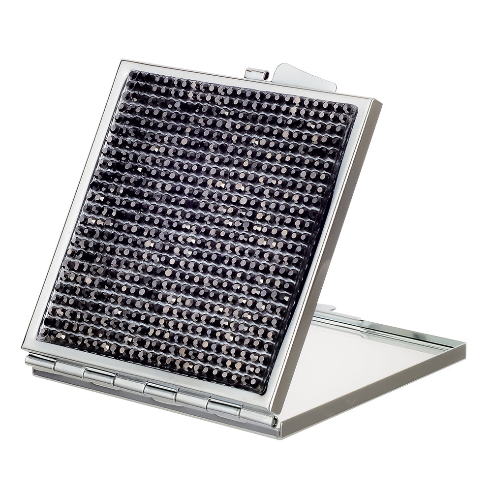 Square Compact Mirror - Black