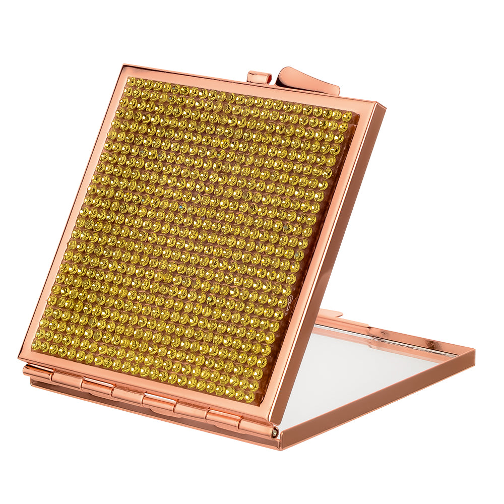 Square Compact Mirror - Gold
