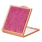 Square Compact Mirror - Pink
