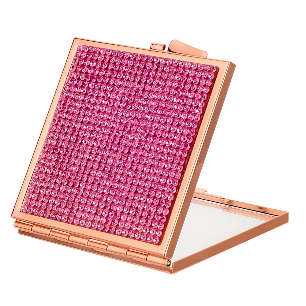 Square Compact Mirror - Pink