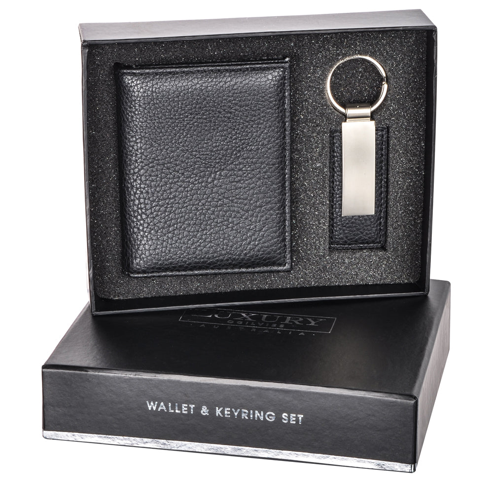 Wallet and Key Ring Set