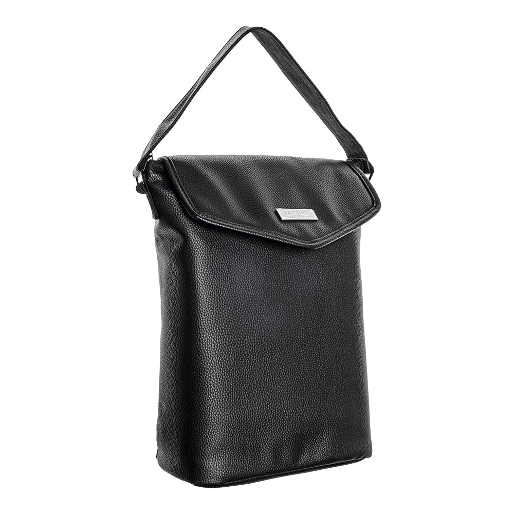 Wine Cooler Bag - Black Faux Leather