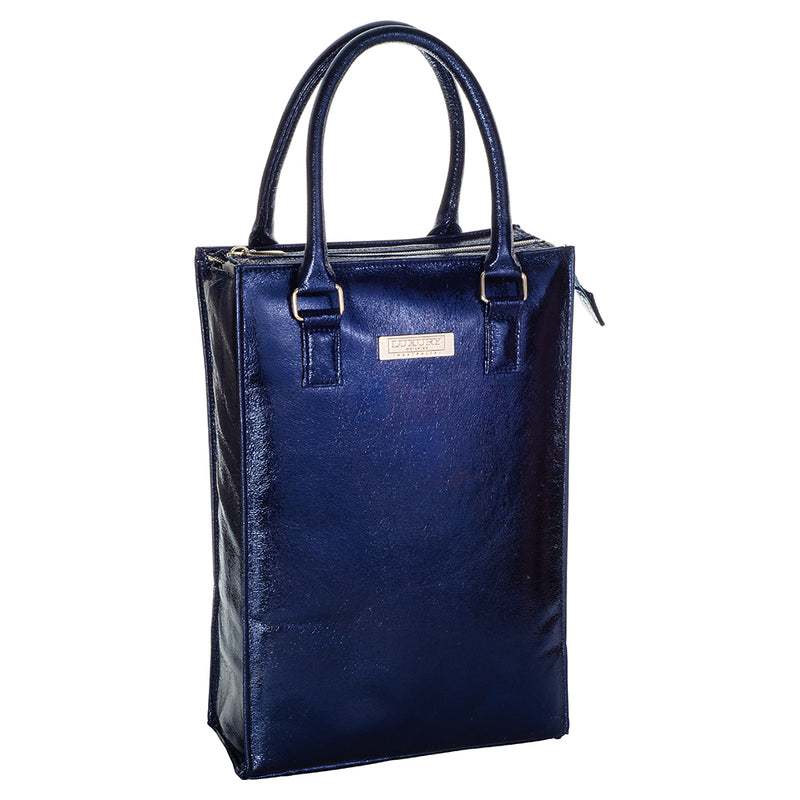 Wine Cooler Handbag - Indigo