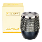 Wine Tumbler - Glitter Black