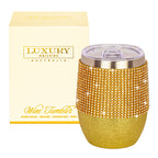 Wine Tumbler - Glitter Gold