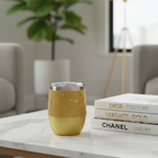 Wine Tumbler - Glitter Gold