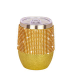Wine Tumbler - Glitter Gold