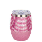 Wine Tumbler - Glitter Pink