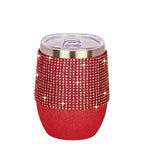 Wine Tumbler - Glitter Red