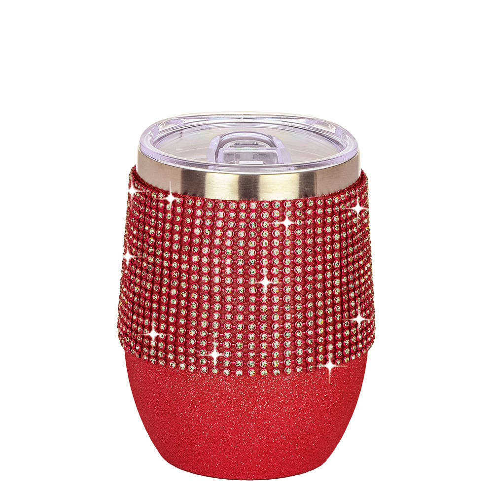 Wine Tumbler - Glitter Red