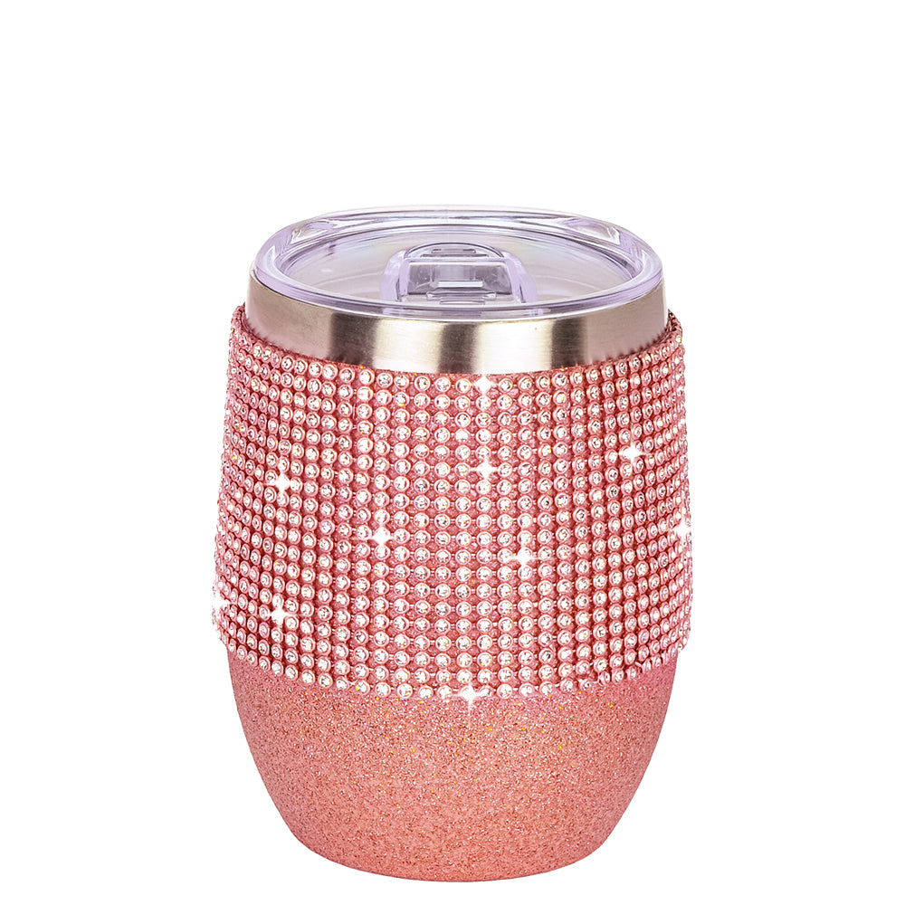 Wine Tumbler - Glitter Rose