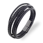 Woven Leather Bracelet - Braid