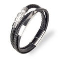 Woven Leather Bracelet - Knot