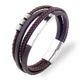 Woven Leather Bracelet - Multi