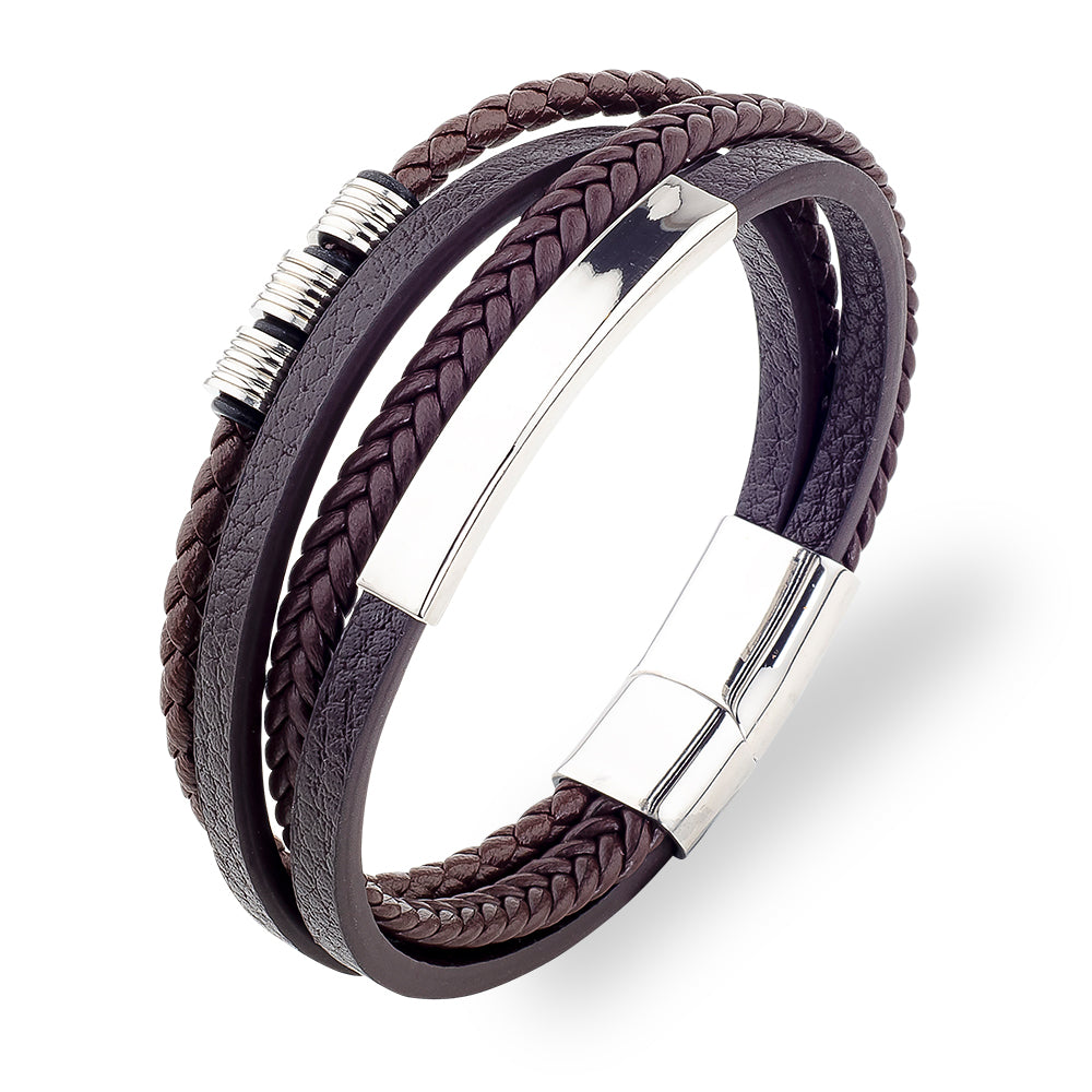 Woven Leather Bracelet - Multi